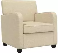 vidaXL Sessel Creme Stoff