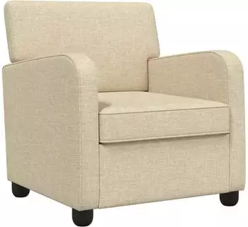 vidaXL Sessel, Stoff, creme