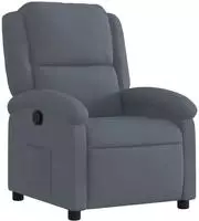 vidaXL Relaxsessel Dunkelgrau Samt