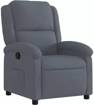 vidaXL Relaxsessel Samt dunkelgrau (371798)