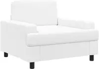 vidaXL Sessel Wei&szlig; Stoff