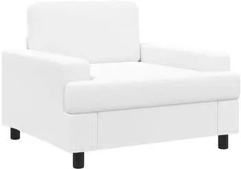 vidaXL Sessel wei&szlig;, Stoff (42043464)