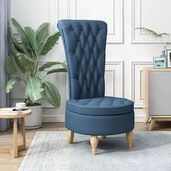 vidaXL Schlafsessel blau, Stoff, 56,5x70x110cm