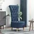 vidaXL Schlafsessel blau, Stoff, 56,5x70x110cm