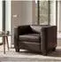 MCW Lille Loungesessel Textil Lederlook, braun (800000414969)
