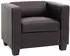 MCW Lille Loungesessel Textil Lederlook, braun (800000414969)