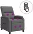 vidaXL Massage-Relaxsessel dunkelgrau, Stoff (42035010)