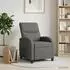 vidaXL Massage-Relaxsessel dunkelgrau, Stoff (42035010)