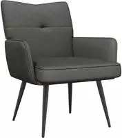 vidaXL Sessel Dunkelgrau Cordstoff