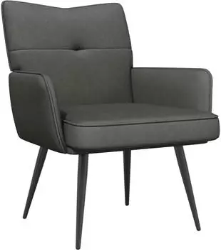 vidaXL Sessel dunkelgrau Cordstoff (42047712)