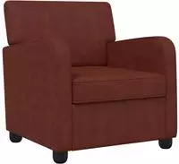 vidaXL Sessel Antikbraun gl&auml;nzend Kunstleder