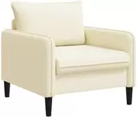 vidaXL XL-Sessel Creme Samt