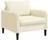 vidaXL XL-Sessel, Samt, creme