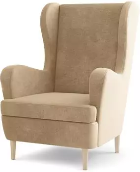Masseno Vogera Ohrensessel Samt, creme (800001921975)