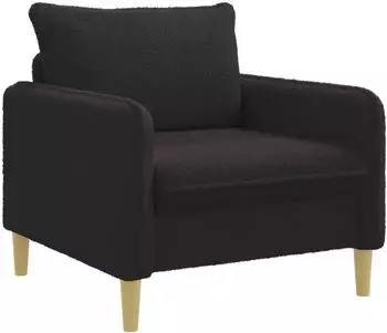 vidaXL XL-Sessel schwarz, Boucl&eacute;
