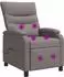 vidaXL Massage-Relaxsessel, taupe, Stoff