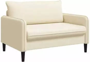 vidaXL XXL-Sessel, cremefarben, Samt