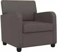 vidaXL Sessel Grau Kunstleder