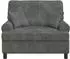 vidaXL XXL-Sessel mit Kissen, hellgrau, 1,5-Linien-Stoff
