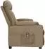 vidaXL Elektrischer Relaxsessel Stoff taupe (3098823)
