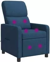 vidaXL Massage Relaxsessel Blau Polyester