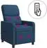 vidaXL Massage-Relaxsessel blau, Polyester (42034837)