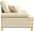 vidaXL XL-Sessel mit Kissen, Stoff, creme