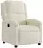 vidaXL Relaxsessel, Samt, creme, manuelle Relaxfunktion, Wippmechanik