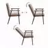 hjh Living Lifea Flex Polsterstuhl Stoff, braun (729518)