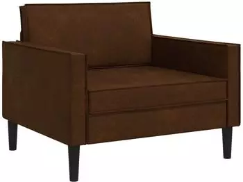 vidaXL XL-Sessel braun Kunstwildleder