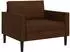 vidaXL XL-Sessel braun Kunstwildleder