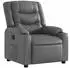 vidaXL Pamonus Relaxsessel manuell neigbar, Kunstleder, grau (374122)