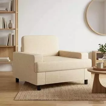 vidaXL Sessel Stoff, creme (42043461)