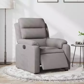 vidaXL Elektrischer Relaxsessel Stoff taupe (3204964)