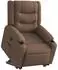 vidaXL Relaxsessel mit Aufstehhilfe, elektrisch, braun, Stoff (3310276)