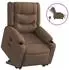 vidaXL Relaxsessel mit Aufstehhilfe, elektrisch, braun, Stoff (3310276)