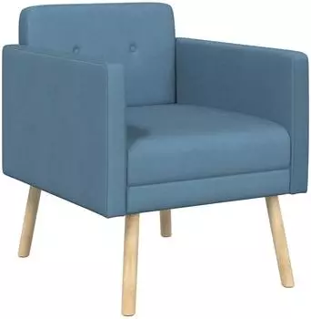 vidaXL Akzentstuhl blau, Cordstoff