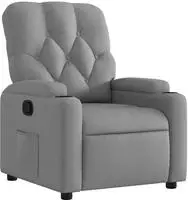 vidaXL Relaxsessel Hellgrau Stoff