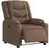 vidaXL Elektrisch verstellbarer Relaxsessel, Stoff, braun (3310248)