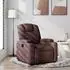 vidaXL Relaxsessel Stoff dunkelbraun (372370)