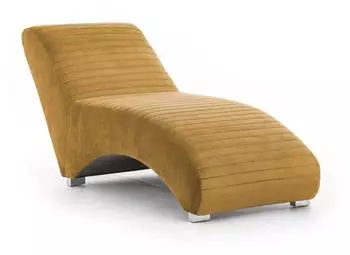 Fun Möbel ABRAMO Relaxliege Stoff Kronos, senfgelb