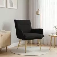vidaXL Sessel Schwarz Stoff