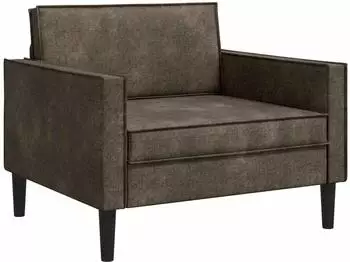 vidaXL Sessel Kunstwildleder, dunkelgrau