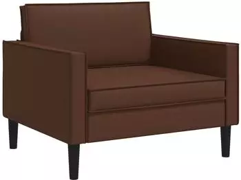 vidaXL XL-Sessel braun, Kunstleder