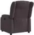 vidaXL Pauline elektrischer Relaxsessel, Stoff, dunkelbraun (3205297)