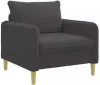 vidaXL XL-Sessel Dunkelgrau Boucl&eacute;