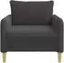 vidaXL Sessel XL dunkelgrau Bouclé