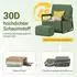 SoBuy FST99 Relaxsessel mit Hocker, Schaumstoff, dunkelgrün (FST99-SY)