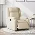 vidaXL Elektrischer Relaxsessel, Stoff, creme (3205187)