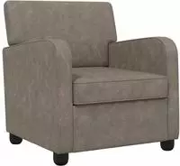 vidaXL Sessel Antikgrau Kunstleder